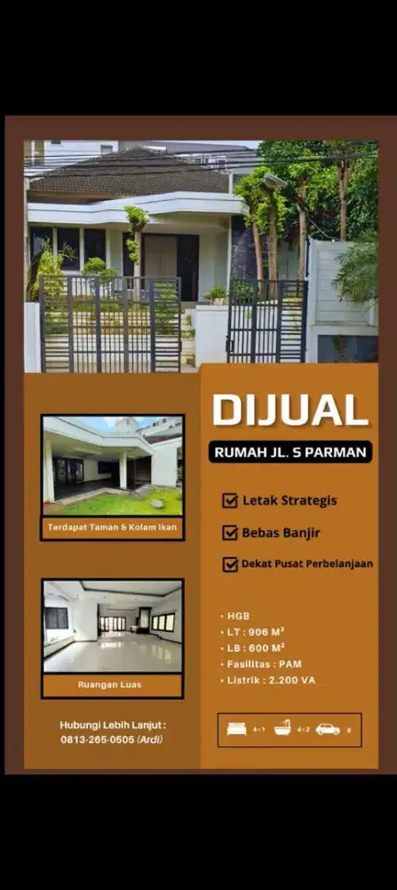 Dijual BU Rumah Tinggal (Bisa Untuk Usaha) - Jl. S. Parman Semarang