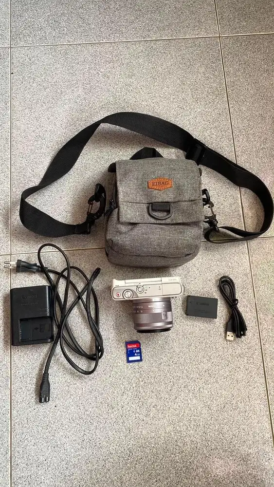 Canon M10 Lensa Kit 15-45mm IS STM Putih