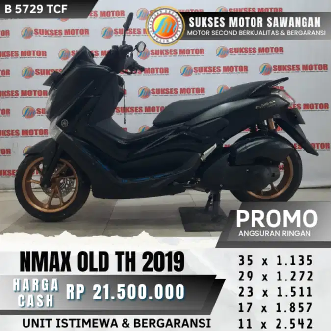 YAMAHA NMAX OLD TH 2019 HITAM MULUS BISA CASH KREDIT DP 800 BERGARANSI