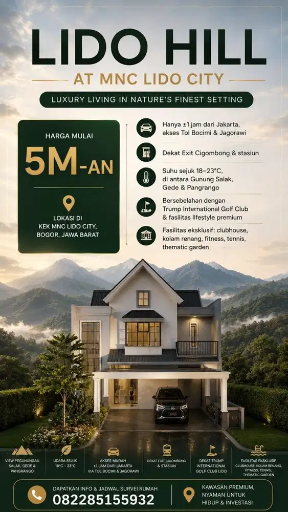 Rumah mewah Lido Hill by MNC