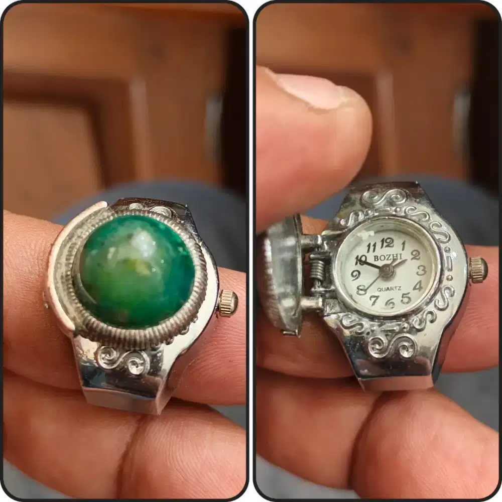 Cincin jam dengan batu bacan