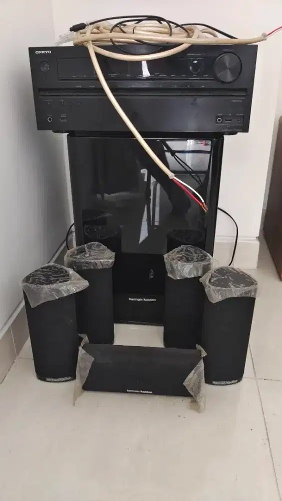 Paket Home Theater Premium Onkyo TX-NR515 + Harman Kardon HKTS 11 5.1