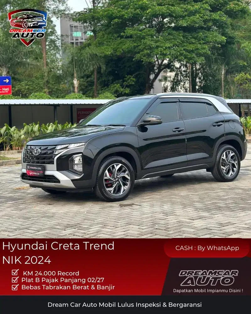 [ LOW KM 24rb ] Hyundai Creta Trend IVT 2024 Hitam Non Style Prime