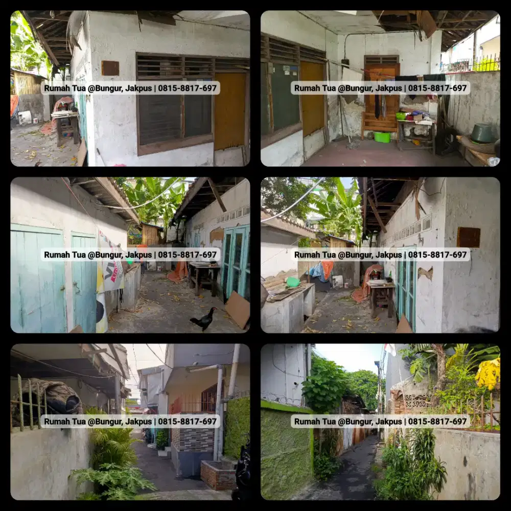 Dijual Murah Tanah Rumah Tua di Bungur, Kemayoran, Jakarta Pusat
