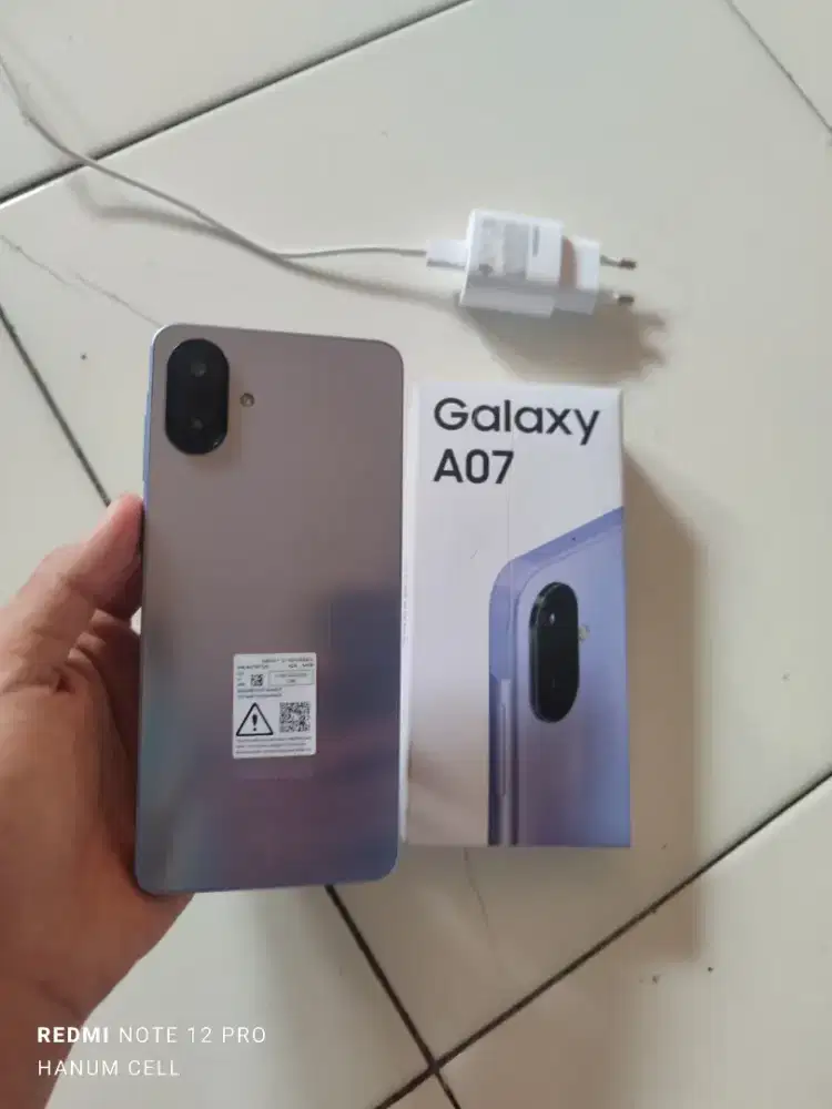 Samsung A07 4/64 fullset ORI mulus like new
