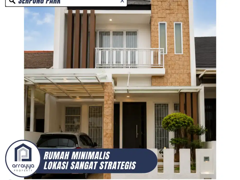 DIJUAL RUMAH CANTIK 2 LANTAI SIAP HUNI SEMI FURNISH DI SERPONG PARK (EN700)