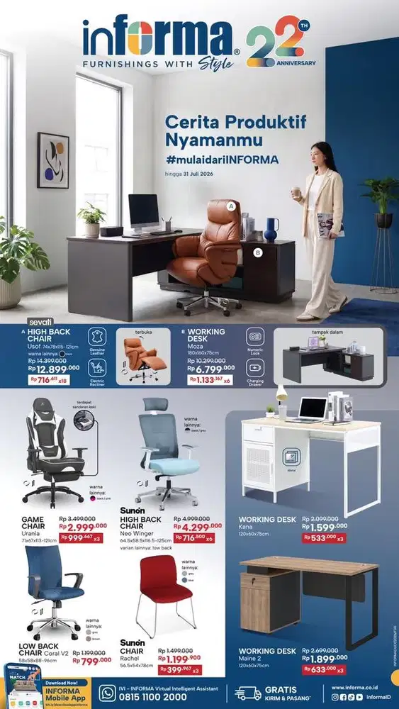 Meja kursi kantor by informa