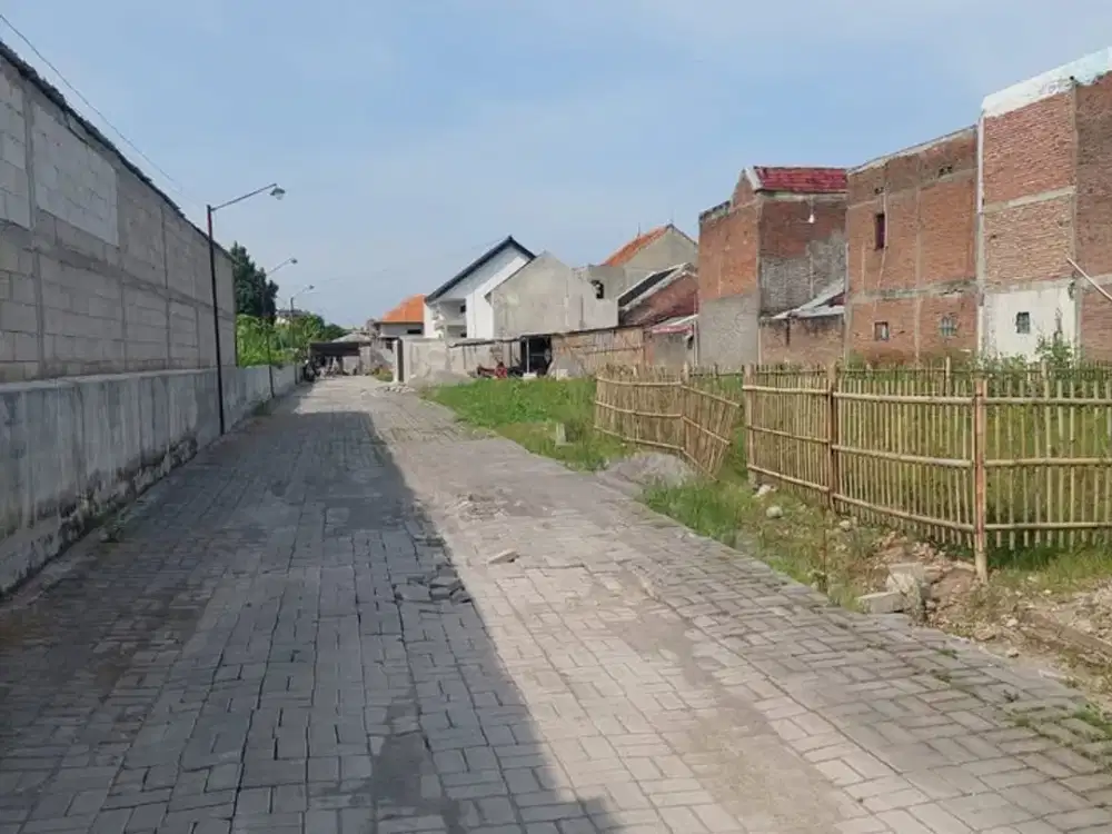 dijual kavlingan tanah luas 88 m2 sertifikat ready legalitas aman lokasi strategis di timur luwes gentan baki sukoharjo