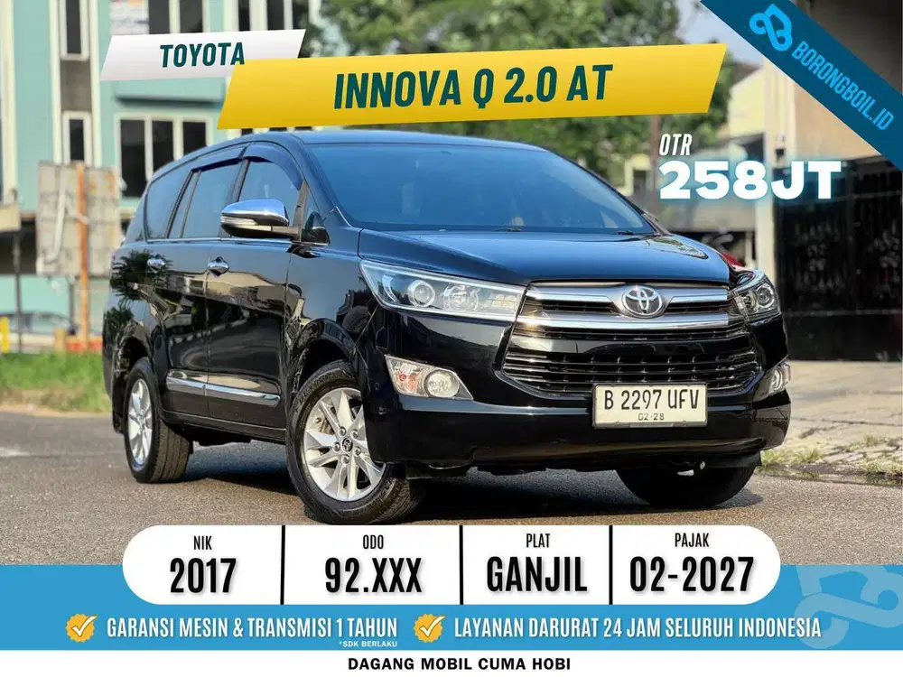 Innova Q 2.0 AT 2017 HITAM DP 13 JUTA