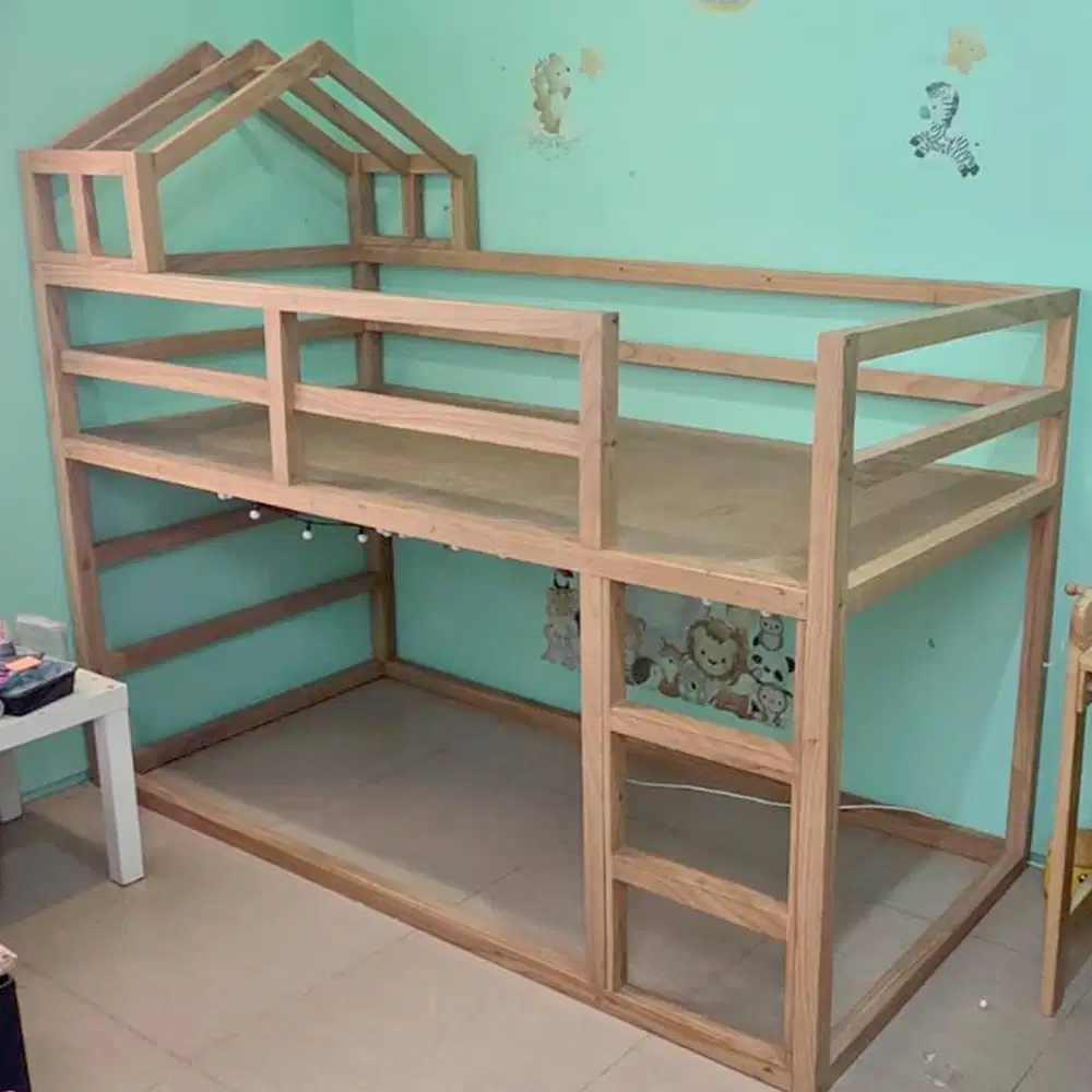Ranjang Anak Tingkat, mirip IKEA KURA (tanpa kasur)
