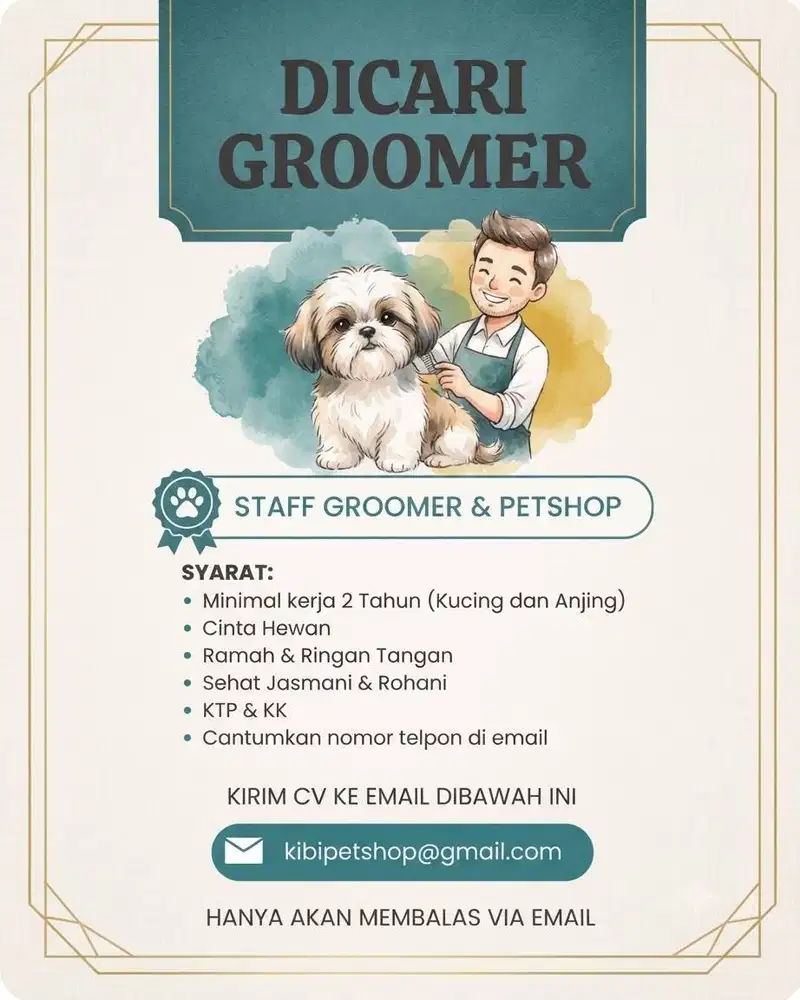 LOKER GROOMER STYLING DI KARANG TENGAH