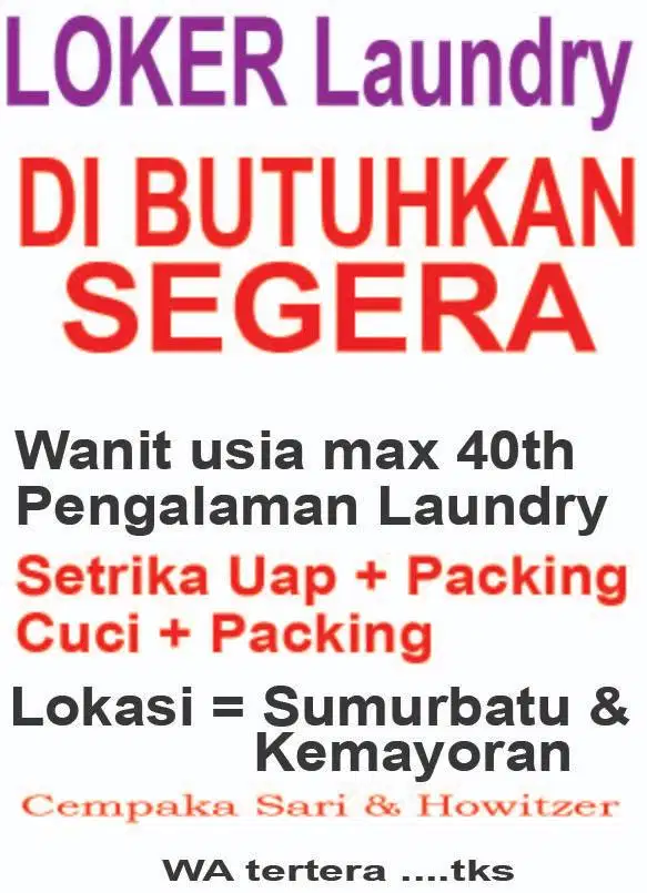Lowongan Siap Kerja