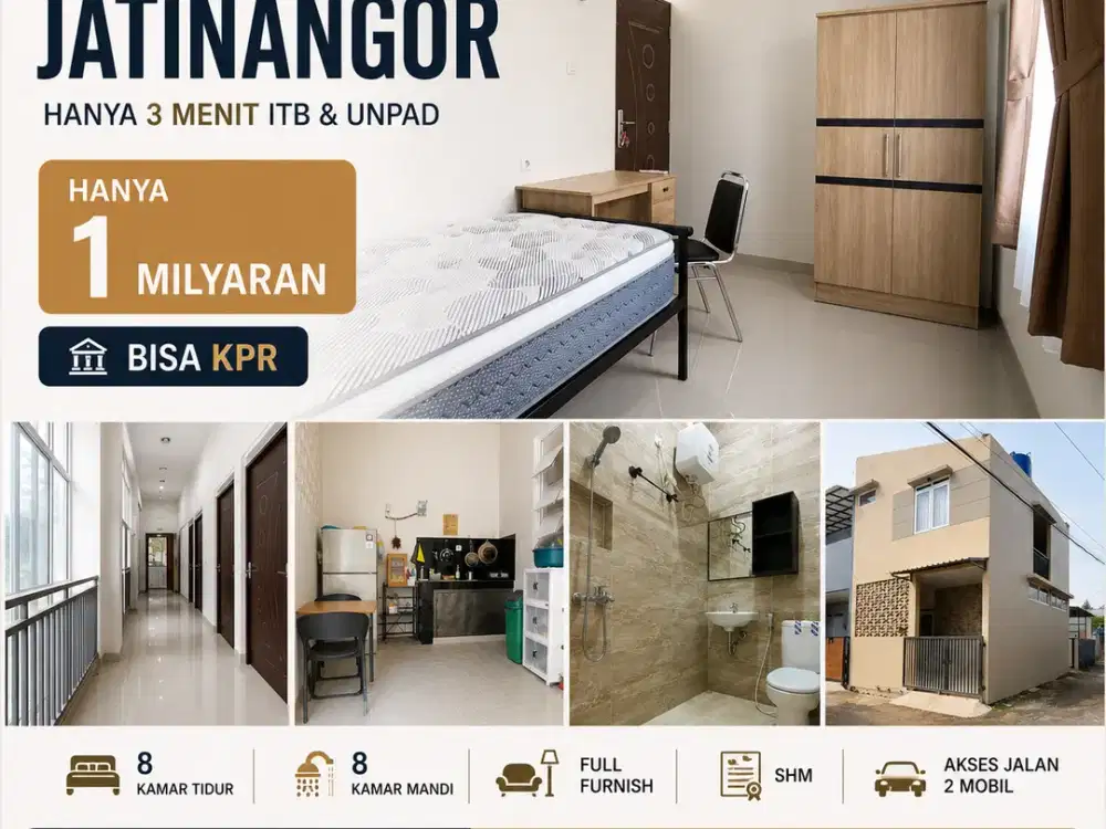 Dijual Kosan Full Furnish, Include Management Hanya 3 Menit Kampus Unpad