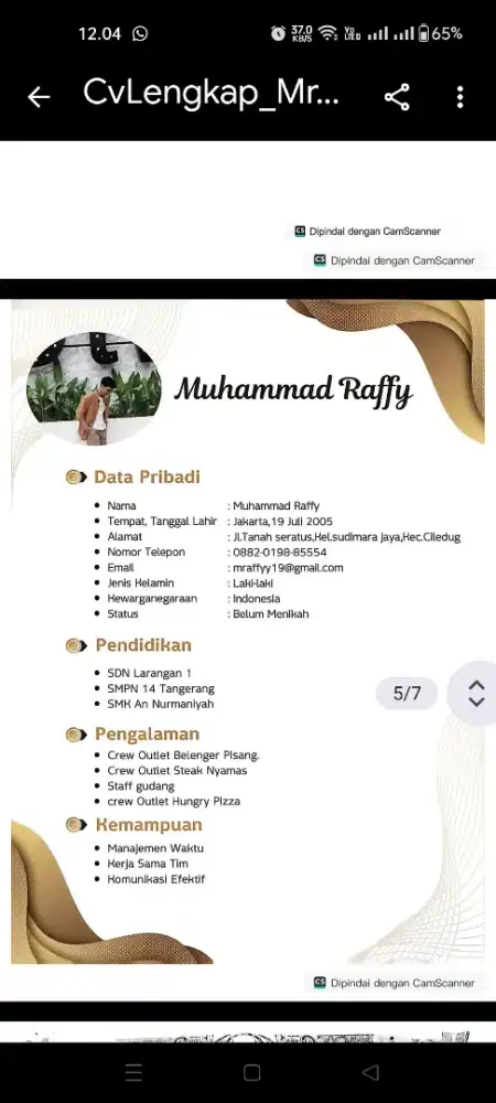 info loker nya pak bu