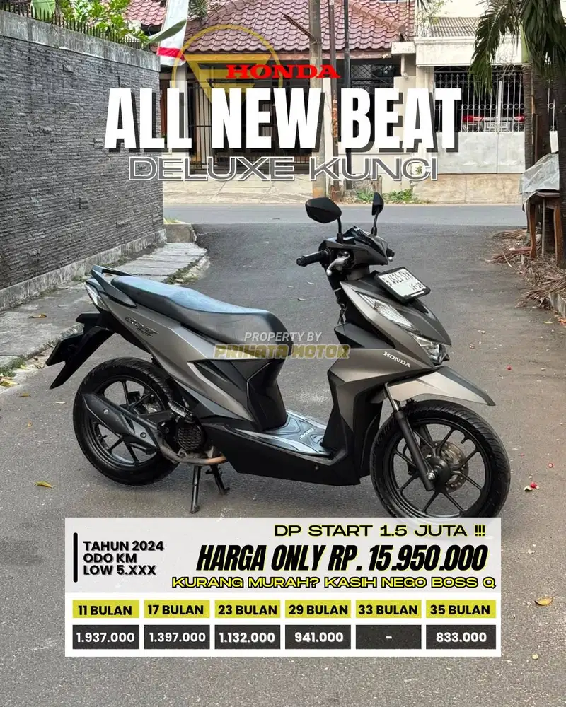 HONDA ALL NEW BEAT DELUXE KUNCI 2024