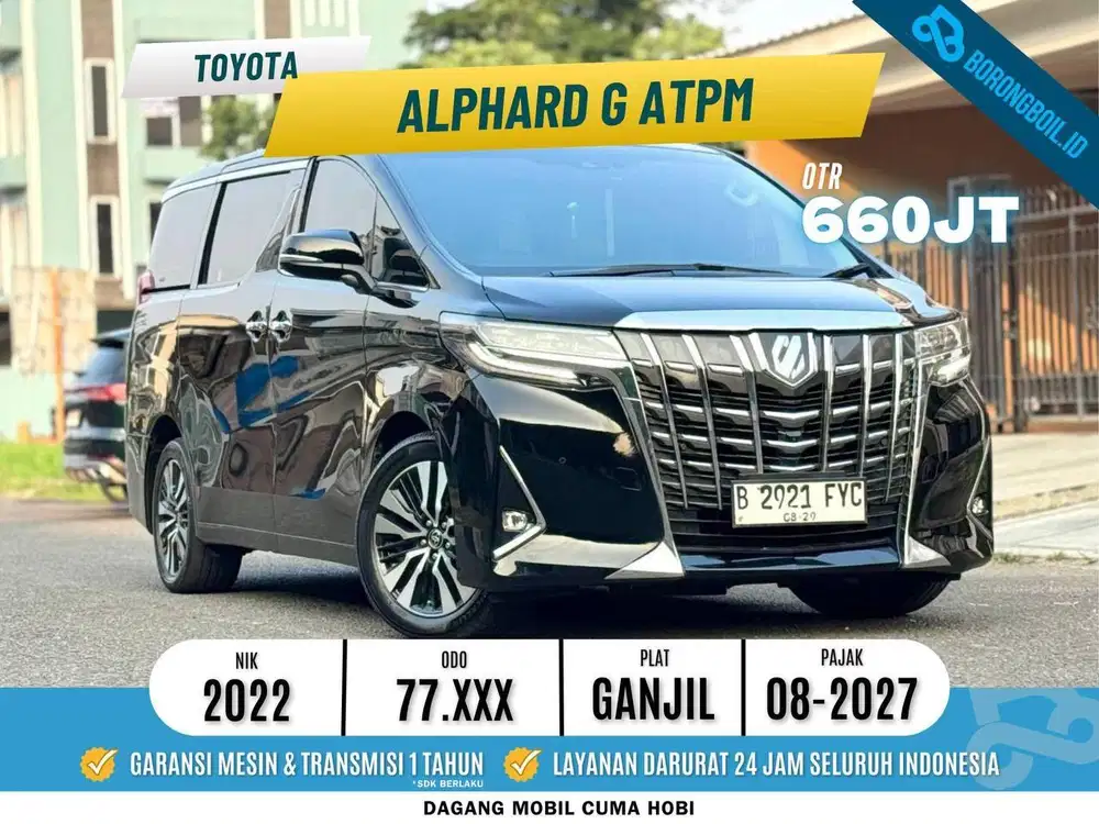 Slidingdoor Pejabat | Toyota Alphard G ATPM 2022 Hitam