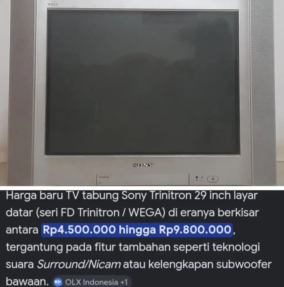 TV tabung SONY Trinitron