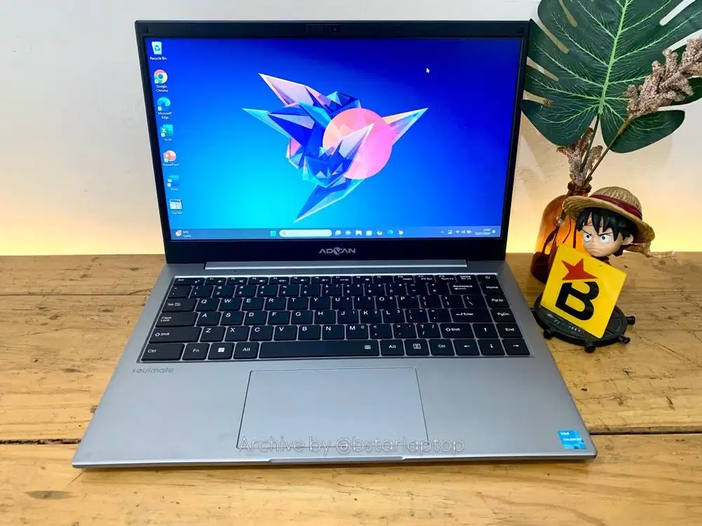 Laptop Murah Advan Soulmate 1405 Celeron N4020 +SSD Desain slim daily