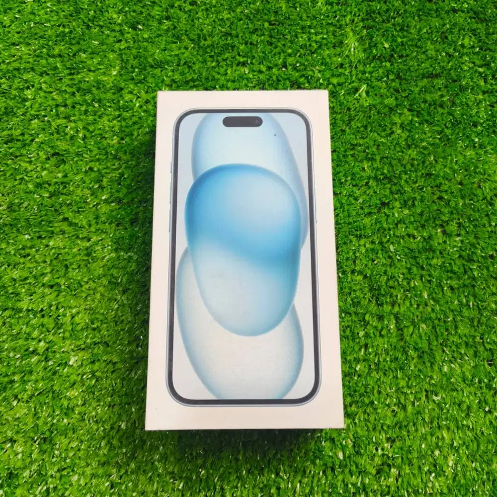 iPhone 15 Basic 128GB Blue New Segel Garansi resmi