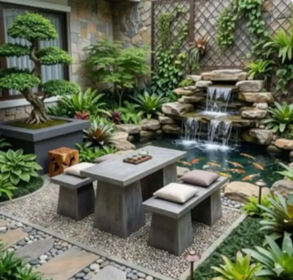Kolam minimalis relif