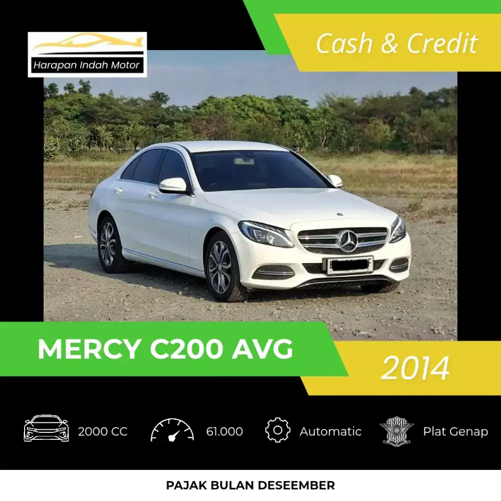 Mercedes Benz Mercy C200 AVG 2014 Low KM 61RB Antik