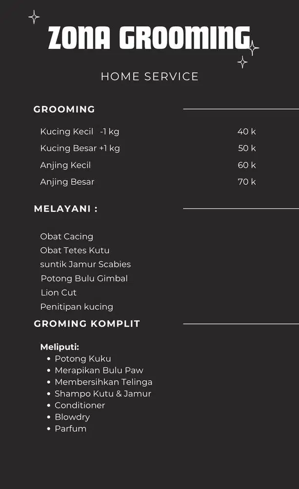 Jasa Grooming Panggilan