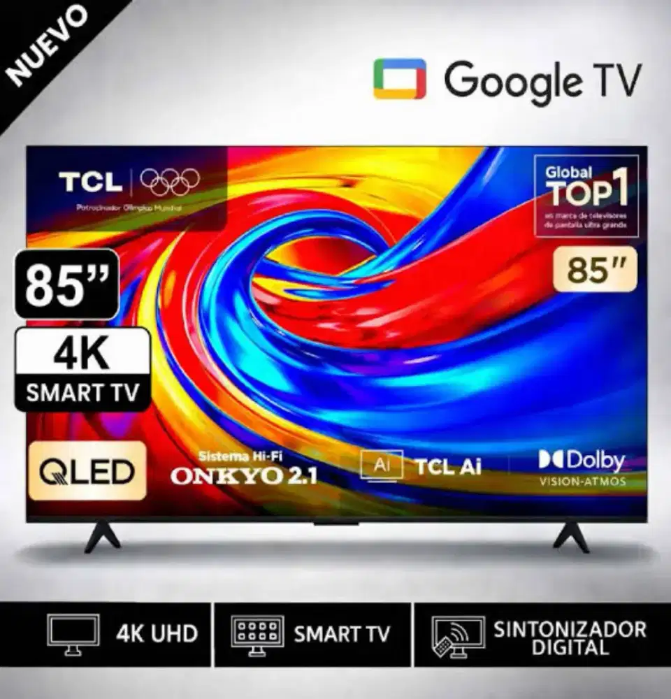 TCL 85 INCH GOOGLE TV QLED 85P7L