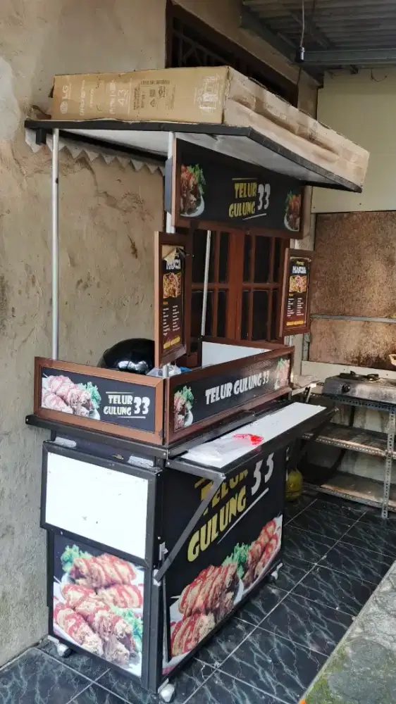 Gerobak bekas alminium
