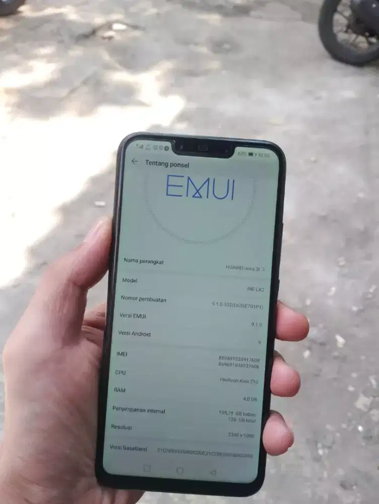 cari tt/bt huawei nova 3i 4/128 siap pakai