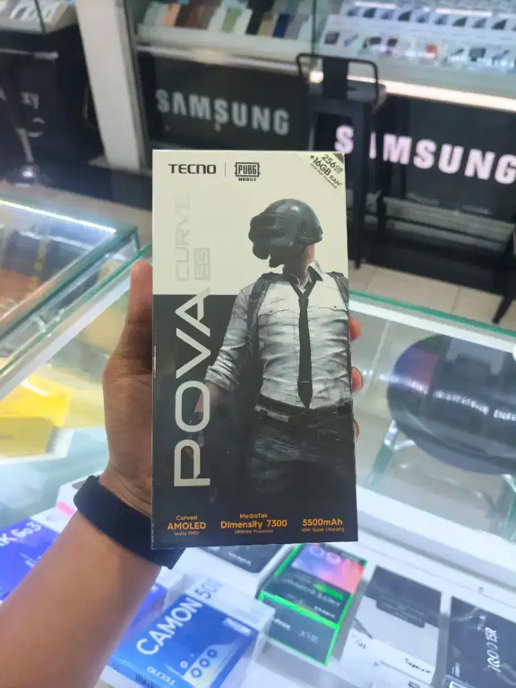 Tecno Pova 7 Curved 5G 8/256 Baru Garansi Resmi