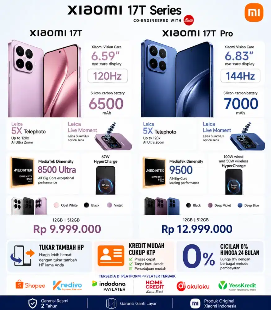 Xiaomi 17T & 17T Pro 512GB