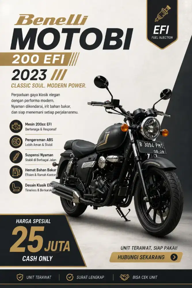 Benelli Motobi 200 EFI TERMURAH