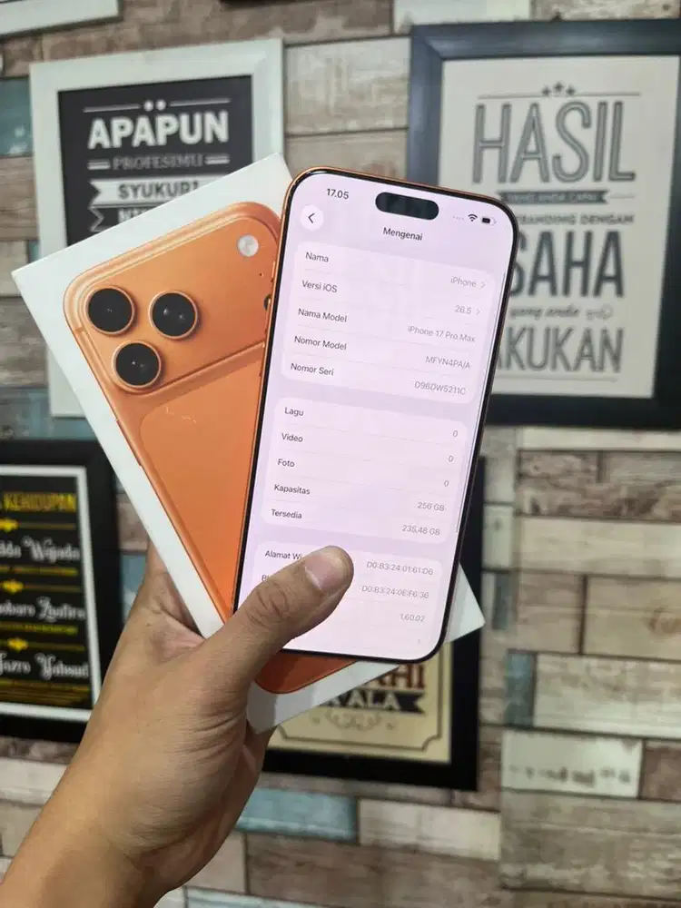 iphone 17 pro max 256 cosmic orange
