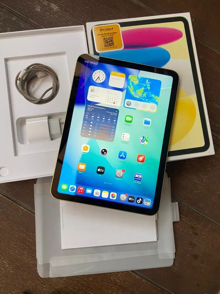 Ipad gen 11 128gb yellow wifi only garansi