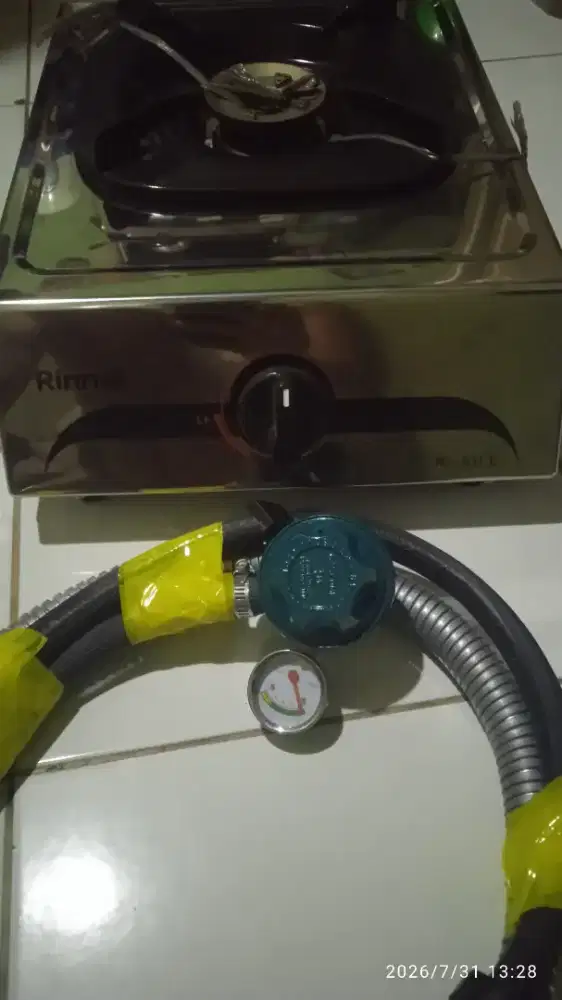 Kompor gas rinnai 1 tungku +selng+regulator