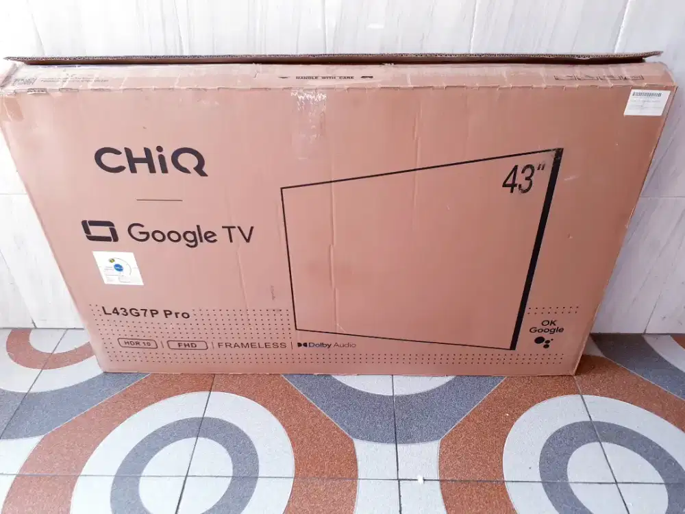 TV LED ANDROID GOOGLE CHIQ 43IN FHD DIGITAL NETFLIK LENGKAP GARANSI