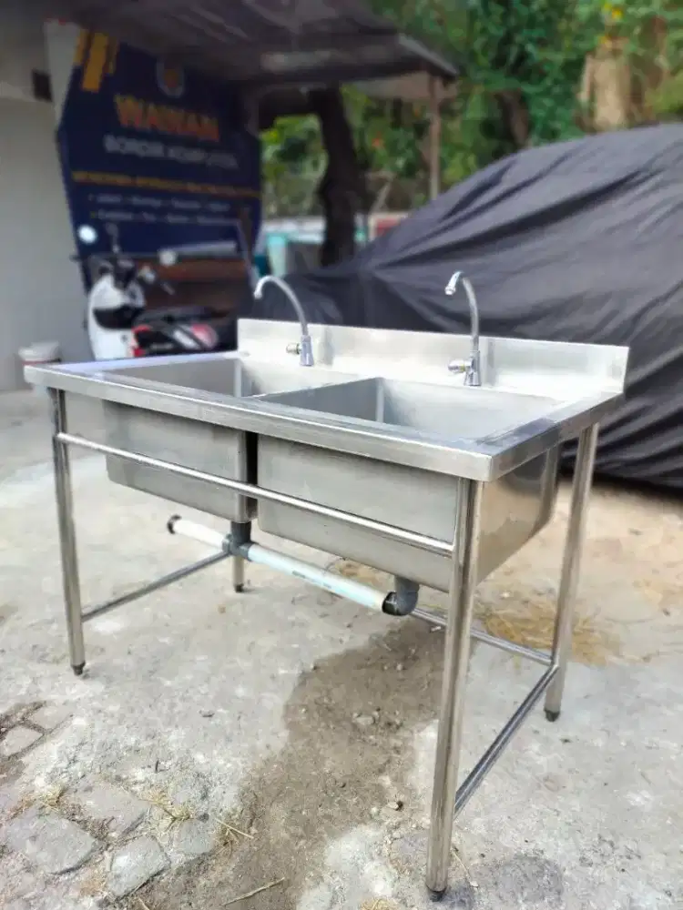 Sink double stsinles kitchen
