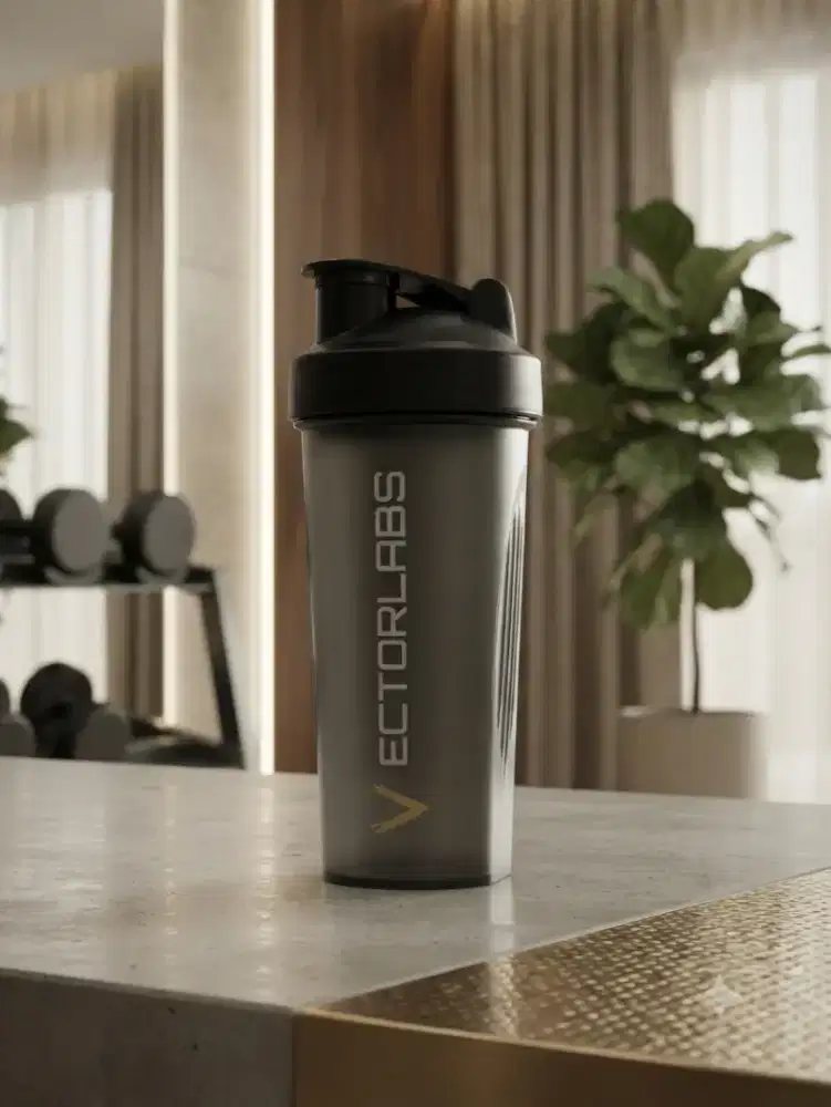 Jual Botol Shaker Gym Vectorlabs Hitam / Fitness Bottle