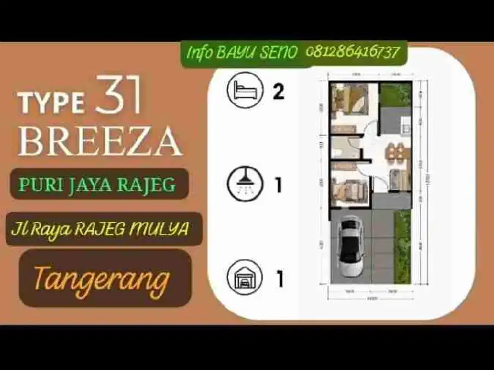 Puri jaya rajeg TYPE BREEZA 300jutaan