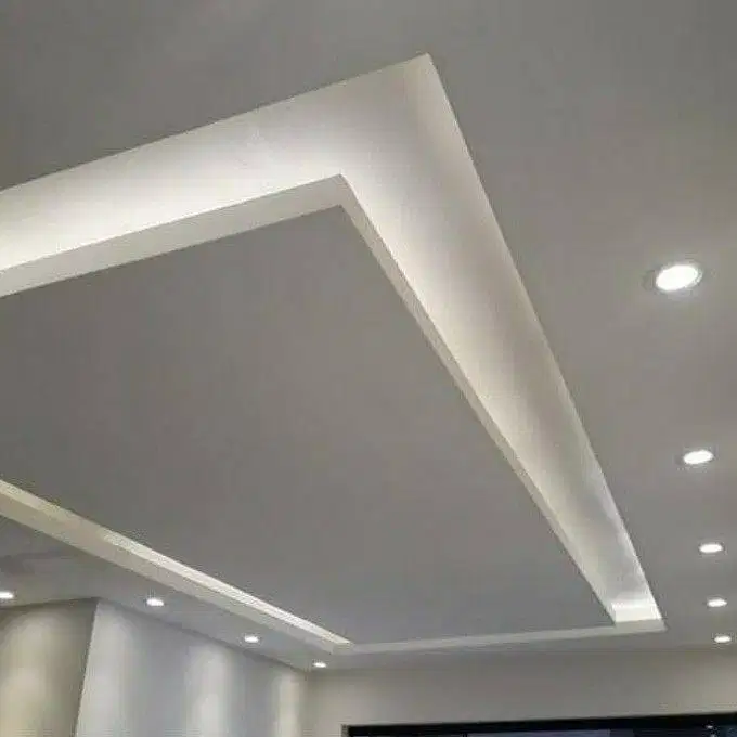 Sekat Plafon Partisi PVC GRC Gypsum Jasa Tukang Pasang Wall Moulding