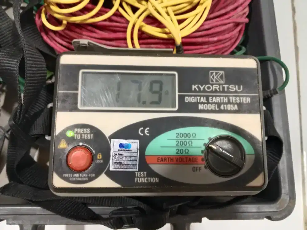 Test Grounding  kyoritsu 4105A