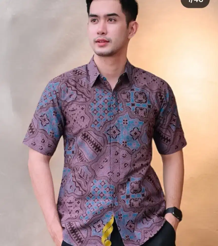 Batik Sragen Warna Ungu