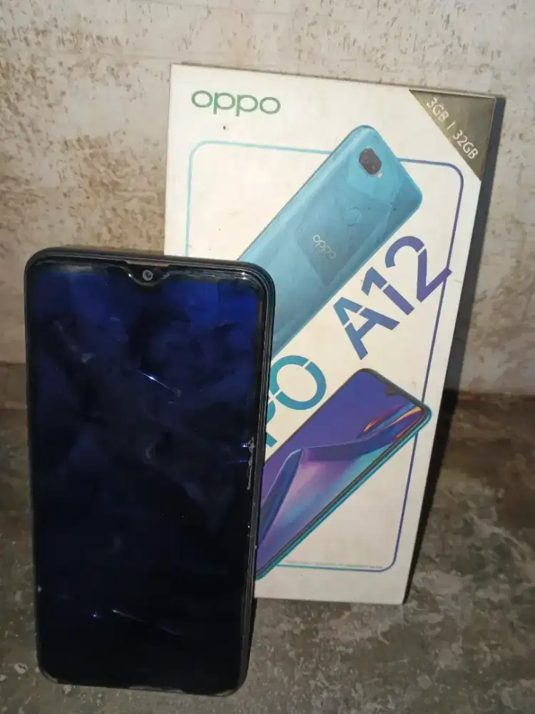 Oppo A12 RAM 3/32GB Fullset Dus Original