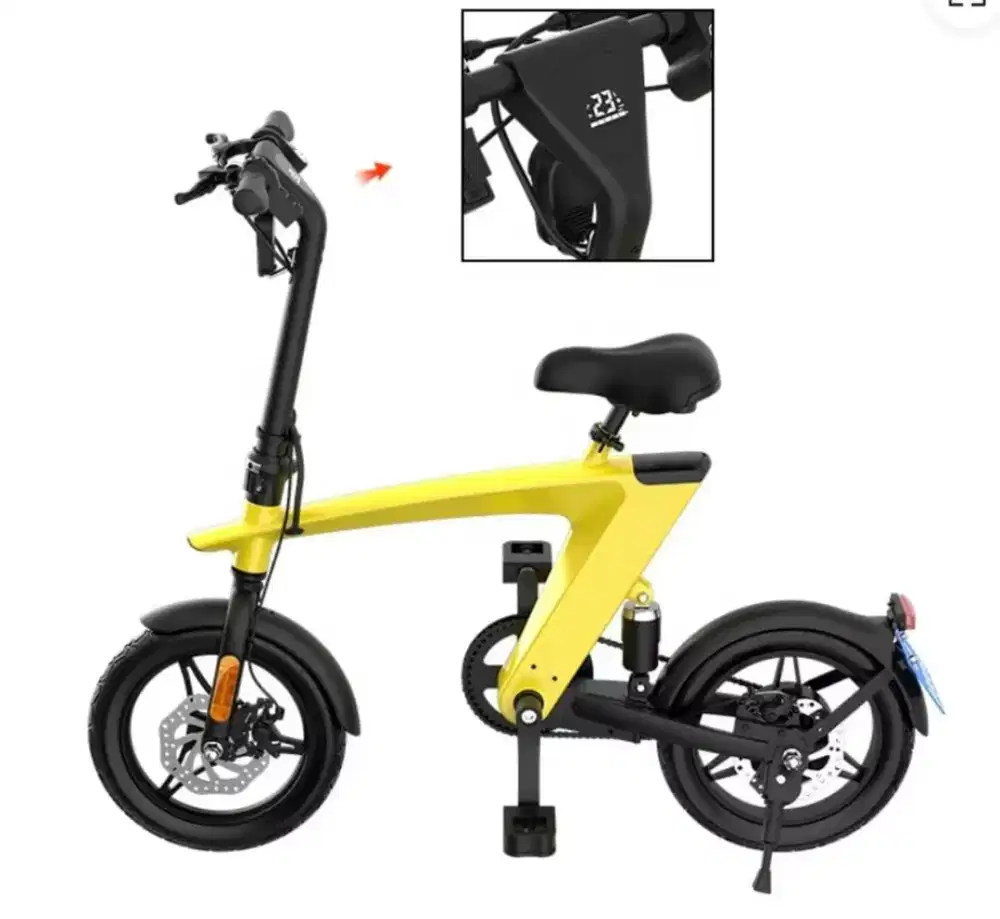 Sepeda listrik HX H1 250W Yellow