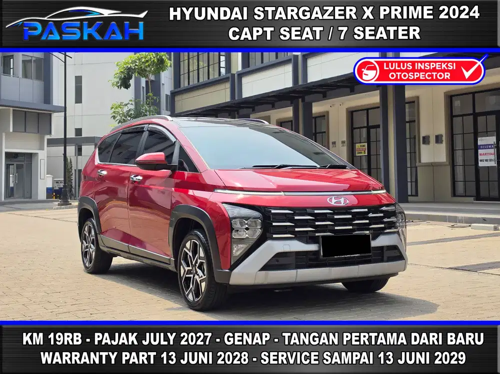 X DOKTER PAJAK= JULI 2027 BUNGA 6% HYUNDAI STARGAZER X PRIME 2024 YOPI