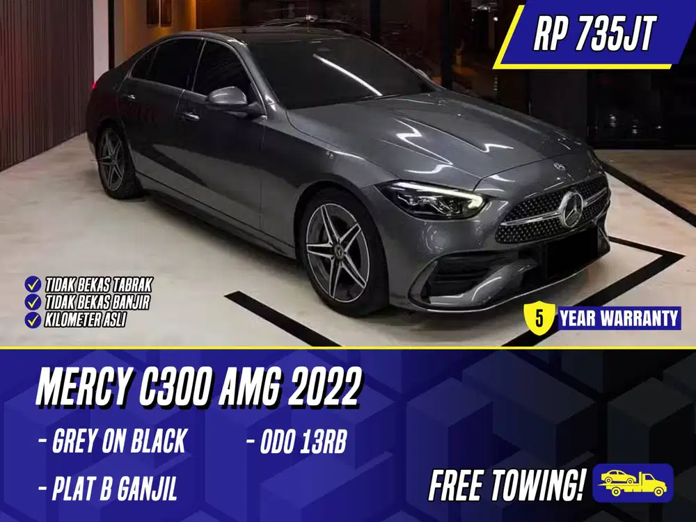 Mercedes Benz C300 AMG 2022 Grey Abu-abu Abu Mercy C 300 New Model