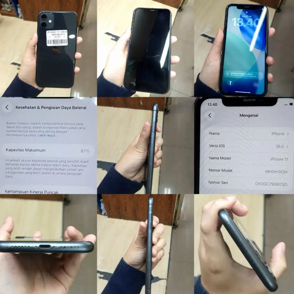DIJUAL! IPHONE 11 128GB IBOX BLACK