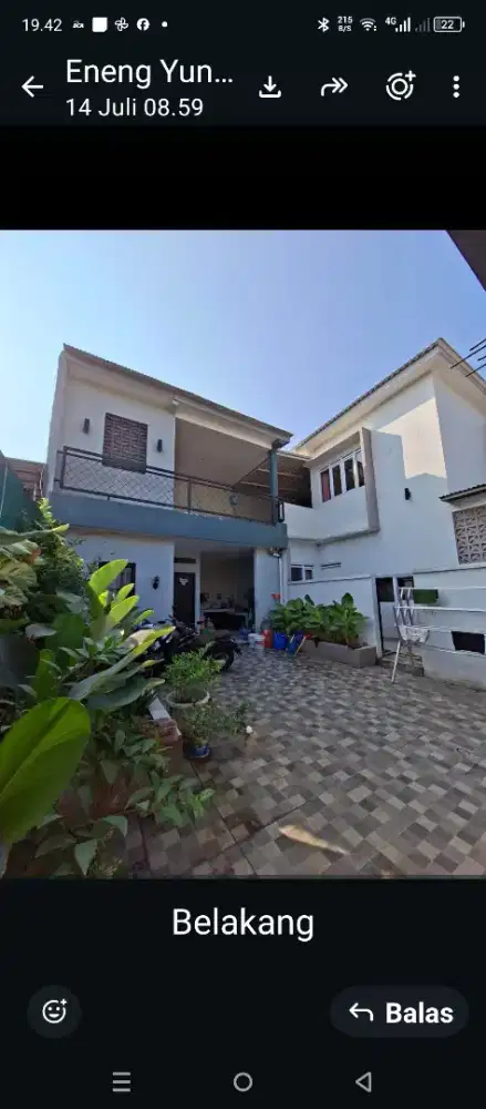 Dijual rumah 2 lantai baru 2 tahun di bangun.