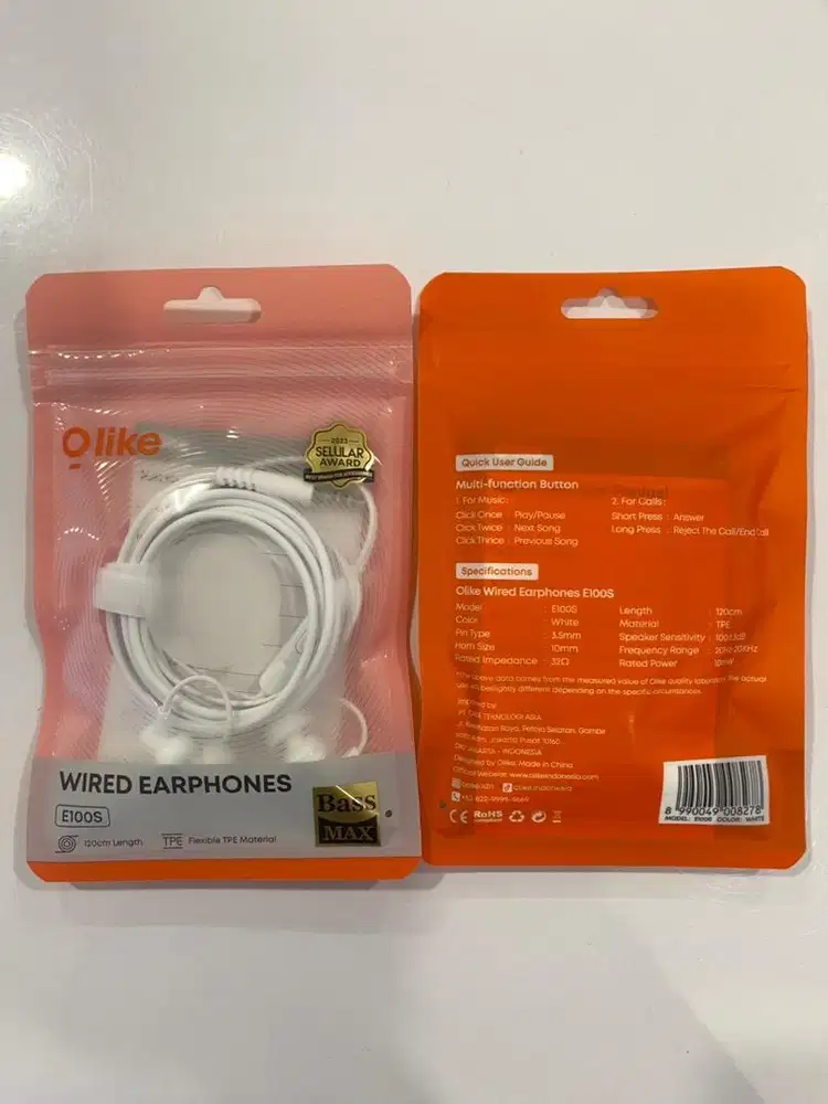 HF Cable Olike E100S White