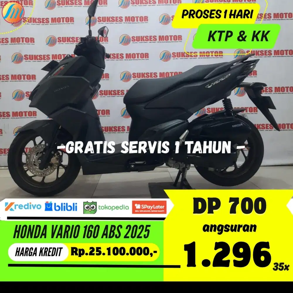 HONDA VARIO 160 ABS 2025 KREDIT DP 700RB ANGSURAN TERJANGKAU KTP KK